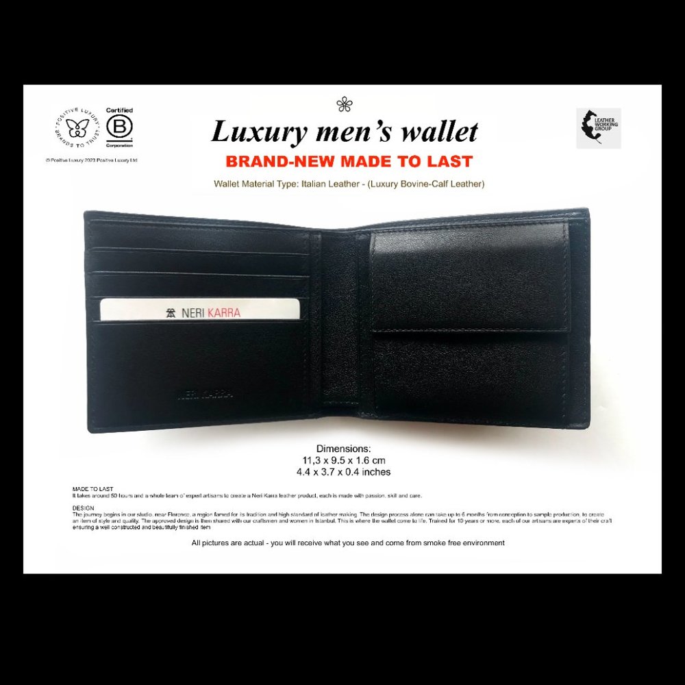 NERI KARRA / Luxury men’s wallet  / BRAND-NEW
